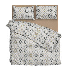 Комплект постільної білизни SoundSleep Romano бязь Двоспальний євро 200х220 см бежевий (2800004628600)