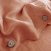 Комплект постільної білизни SoundSleep Muse terracotta Stonewash льон Євро King 230х220 см теракотовий (93254304)