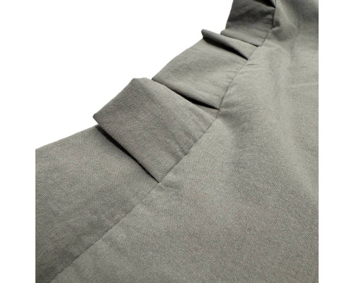 Наволочка декоративна з рюшами Stonewash Dark Gray SoundSleep 45х45 см