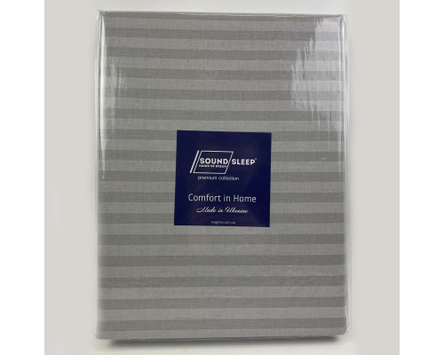 Комплект постільної білизни SoundSleep Stripy Grey бязь євро 200х220 см (93949118)