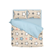 Наволочка SoundSleep Star One бязь 40х60 см блакитна (2800004797603)