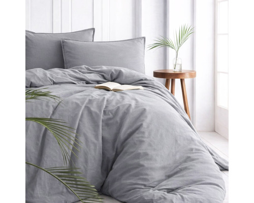 Наволочка SoundSleep Stonewash Adriatic Gray 40х60 см сіра (2800005146066)