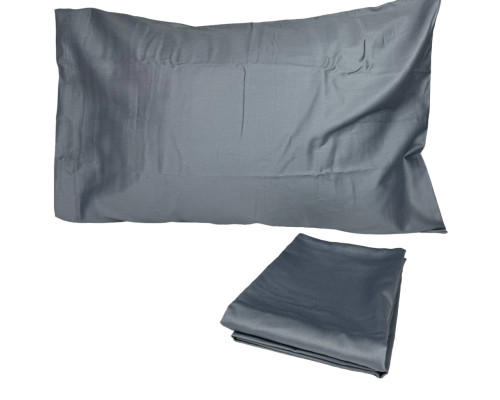 Комплект наволочок SoundSleep Silken сатин 70х70 см сіро-синій (2800004482523)