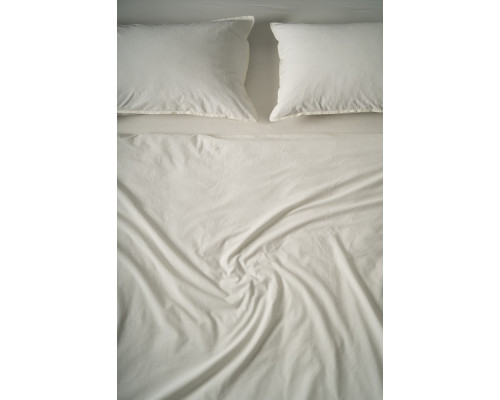 Комплект постільної білизни SoundSleep Stonewash Adriatic сімейний milky молочний