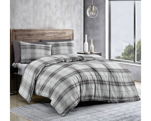 Комплект постільної білизни SoundSleep Urban Grid бязь-голд двоспальний 175х215 см (2800005093308)