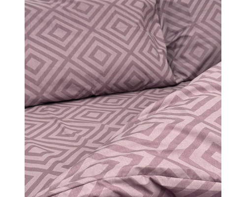 Простирадло на гумці SoundSleep Rhomb Brown бязь 160х200х20 см коричневе (2800004674669)