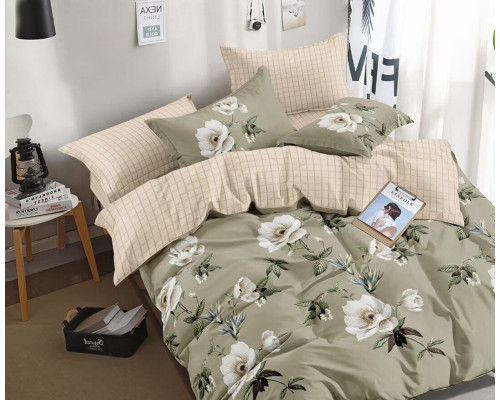 Комплект постільної білизни SoundSleep Solia бязь Двоспальний 175х215 см бежевий (2800004649797)