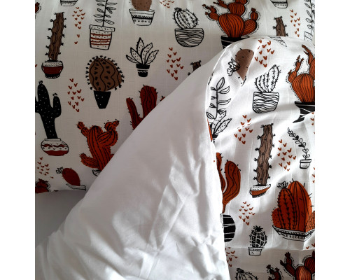 Комплект постільної білизни в ліжечко Cactus SoundSleep Муслін