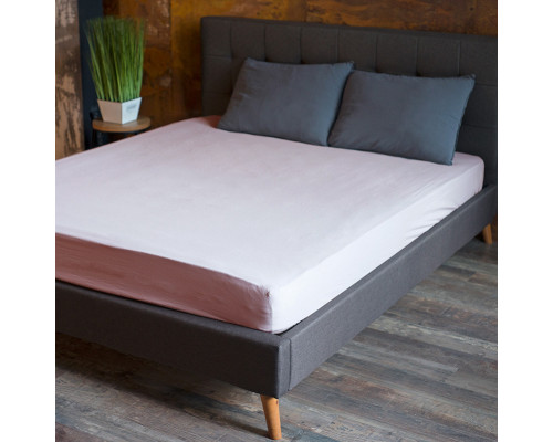 Простирадло на гумці SoundSleep Stonewash Adriatic pastel pink 160х200х30 см пастельно-рожеве (2800004760874)
