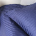 Комплект постільної білизни Stripe Sense Dark Blue сатин-страйп SoundSleep темно-синій сімейний