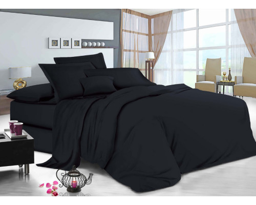 Простирадло на гумці Manner Dark Grey SoundSleep бязь 90х200 см