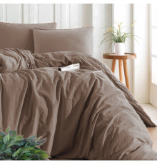 Комплект постільної білизни SoundSleep Stonewash Adriatic Coffee євро кавовий (2800004540537)