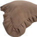 Наволочка декоративна з рюшами Muslin Coffee SoundSleep кава 45х45 см