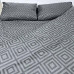Простирадло на гумці SoundSleep Rhomb Black бязь 160х200х20 см чорне (2800004674683)