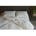 Комплект постільної білизни SoundSleep Stonewash Adriatic сімейний milky молочний