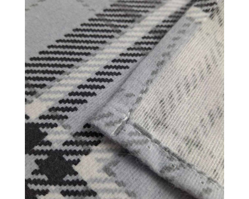 Простирадло фланелеве SoundSleep Flanel Cozy Grey 150х240 см фланель сіра клітинка (2800004995726)