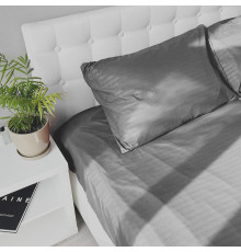 Наволочка Emily Fiber Light Grey Stripe мікрофібра 40х60 см світло-сіра (2800005078961)