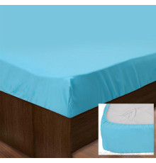 Простирадло на гумці SoundSleep PR80R-Ran-134 Blue ранфорс 160х200 см блакитний (91532968)