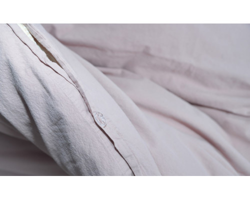Комплект постільної білизни SoundSleep Stonewash Adriatic євро milky pastel pink рожевий