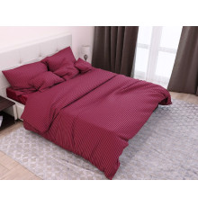 Наволочка з кантом Stripe Solar SoundSleep сатин-страйп червона 50х70 см