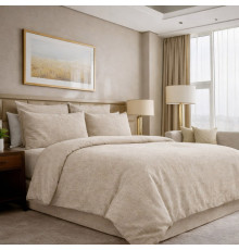 Комплект постільної білизни SoundSleep Latte Linen ранфорс 100% бавовна двоспальний 175х205 см світло-бежевий (2800005059489)