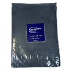 Комплект постільної білизни SoundSleep ранфорс Двоспальний Євро 200х220 см сіро-синій (94381160)