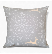 Наволочка декоративна SoundSleep Wheel of Fortune Тепло зимових снів бязь 45х45 см сіра (2800004903868)