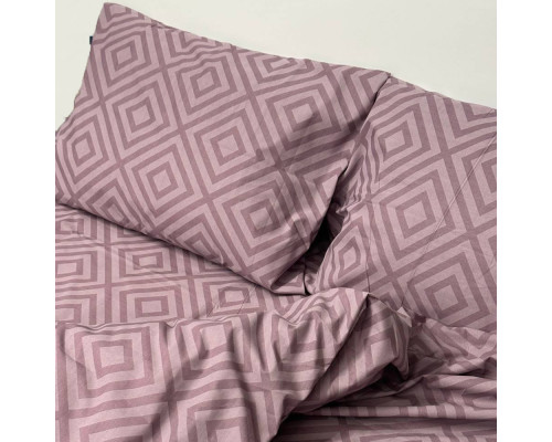 Простирадло на гумці SoundSleep Rhomb Brown бязь 160х200х20 см коричневе (2800004674669)