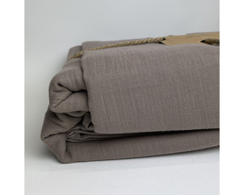 Комплект постільної білизни Muslin SoundSleep Сoffee євро