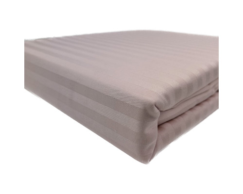 Комплект постільної білизни SoundSleep Stripe Pudra сатин-страйп пудровий сімейний