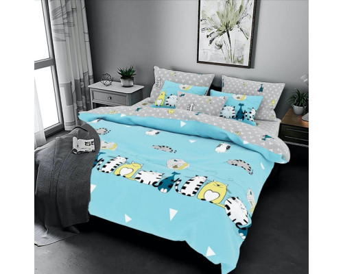 Підлітковий комплект постільної білизни Lovely kitten blue SoundSleep бязь