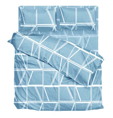 Комплект постільної білизни SoundSleep Selenza Si бязь Євро 200х220 см блакитний (2800004805803)