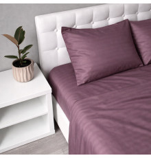 Комплект постільної білизни Emily Fiber Violet Stripe мікрофібра євро 200х220 см фіолетовий (94084443)