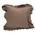 Наволочка декоративна з рюшами Muslin Coffee SoundSleep кава 45х45 см