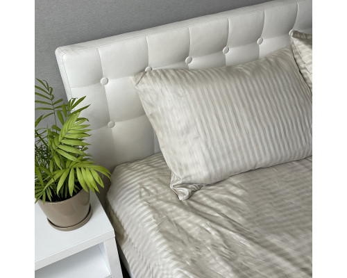 Наволочка Stripe Sence Beige SoundSleep сатин-страйп біжева 40х60 см (2800005032536)