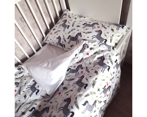 Комплект наволочок SoundSleep Unicorn муслін 40х60 см білий (2800004807197)