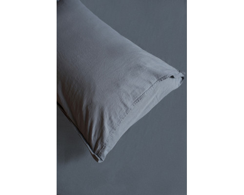 Комплект постільної білизни SoundSleep Stonewash Adriatic полуторний dark gray сірий