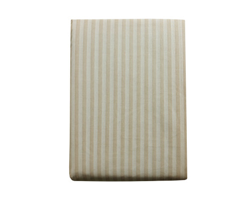 Комплект постільної білизни SoundSleep Stripy Crem бязь односпальний 140х215 см кремовий (2800005024395)