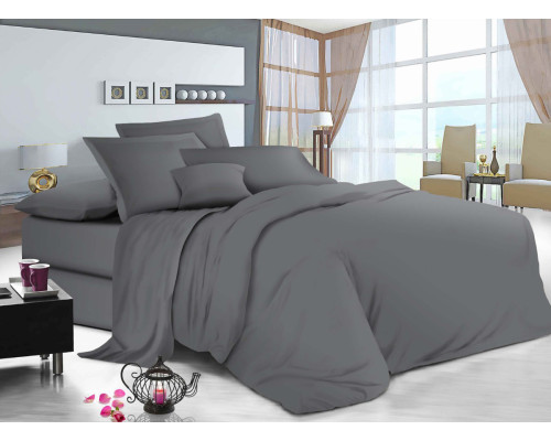 Комплект постільної білизни Manner Grey SoundSleep бязь євро