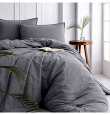 Наволочка SoundSleep Stonewash Adriatic Dark Gray 40х60 см темно-сіра (2800005036091)