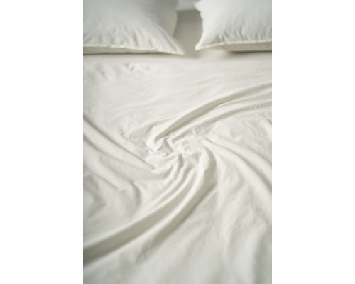 Комплект постільної білизни SoundSleep Stonewash Adriatic сімейний milky молочний
