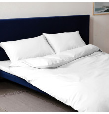 Комплект постільної білизни SoundSleep ранфорс полуторний 150х210 см білий (94295870)