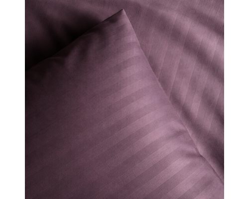 Комплект постільної білизни Emily Fiber Violet Stripe мікрофібра односпальний 140х205 см фіолетовий (2800005052985)