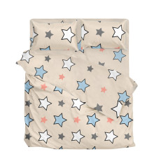 Комплект постільної білизни SoundSleep Star One Si бязь Полуторний 160х215 см блакитний (2800004797559)