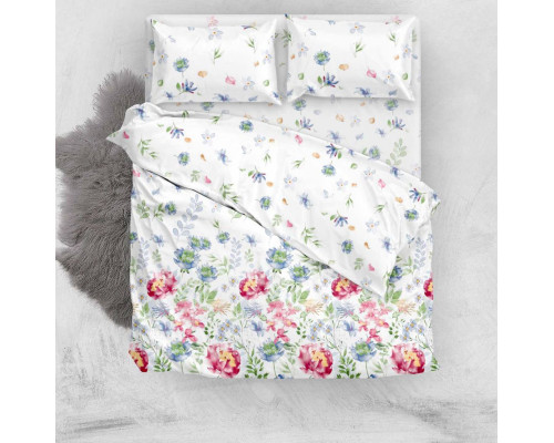 Комплект постільної білизни SoundSleep Flower rain бязь двоспальний 175х215 см (2800005131062)
