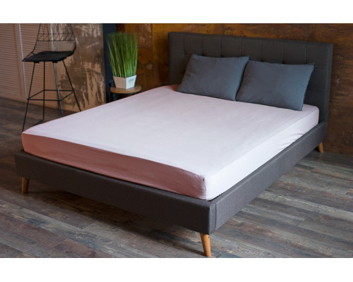 Простирадло на гумці SoundSleep Stonewash Adriatic pastel pink 160х200х30 см пастельно-рожеве (2800004760874)
