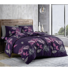 Комплект постільної білизни SoundSleep Floral Purple бязь-голд двоспальний 175х215 см (2800005093223)