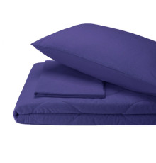 Набір текстильний Silensa SoundSleep ковдра простирадло наволочки синій двоспальний