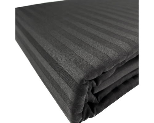 Комплект постільної білизни SoundSleep Stripe Chocolate сатин-страйп шоколад сімейний