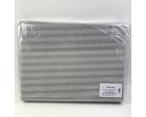 Простирадло на гумці Stripy Grey SoundSleep бязь 160х200 см
